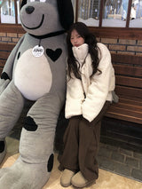 カジンコーデュロイアジャストスナップブラッシュワイドパンツ