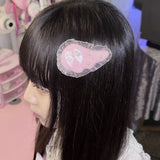 フルッフィーヘアクリップ リボンエンジェル（ピンク）