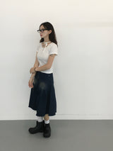 メリードットリボンクロップTシャツ (3c)