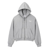 エンジェルウィングジップアップフーディー - グレー