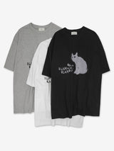 ドローイングキャットハーフTシャツ