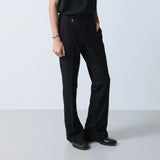 2way hidden extend bootcut slacks black