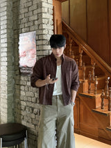 Mile cropped long-sleeve shirt