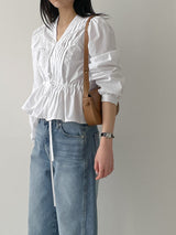 558 Catbrush Wide Denim Pants