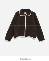 Bicolor loose fit Knit cardigan