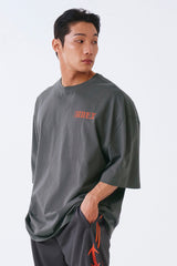 コアスモールロゴジャイアントフィットショートスリーブ Charcoal