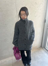 Kelma Button Pocket Wool Knit Cardigan