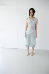 drape off-shoulder sleeveless top(3colors)
