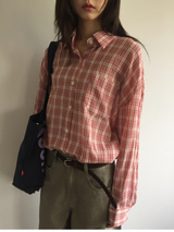Lazy Log Check Shirt (2color)