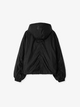 BLACK HOODED JACKET