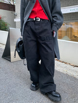 MULTI DETAIL WIDE TROUSER PANTS (3COLOR)