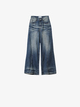 No.1019 noir boots cut denim PT