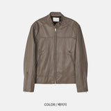Burn Leather jacket (3color)