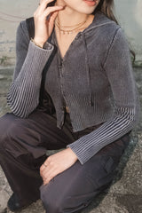 Vintage Zip Up Knit Top