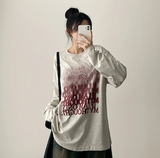 NT グラディエントノイズプリンティド長袖Tシャツ
