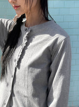 26SS★ [BAONHAUS] Tier Frill Cardigan
