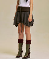 PISTOL FRILL LIP SKIRT_BR