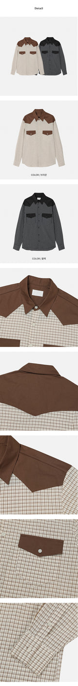[F/W] Woody western pocket shirts (2color)