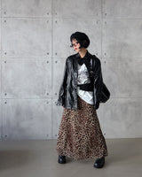 Glossy Leather Safari Half Jacket