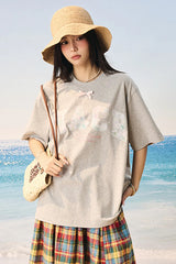 フェアリーコアデジタルプリントTシャツ