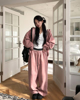 Tain Brushed Pigment Two-Way Zip-Up Hoodie