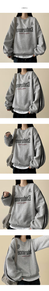 Andu Track Line Fleece Sweatshirt