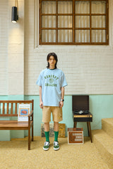Triple Dream Star Patch Beige Cotton Shorts [For men]