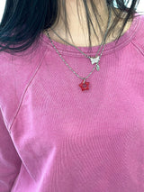 gleaming リトルスターネックレス <red>