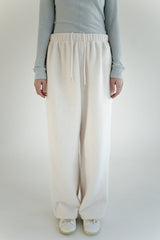 Dumble fleece pants, Cream