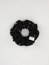 Silver starlight scrunch [ white, black ] 