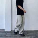 カーブドパネルワイドレッグトラウザーズ