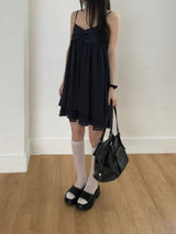 Eve Shirring Mini Dress (3 colors)