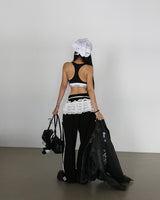 Track Point String Wide Pants
