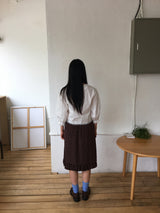 Plum lace blouse (2color)