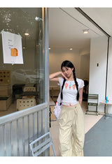 アイスクリームレースレイヤード半袖Tシャツ