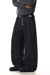 Striped Double Pleated Pants
