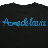 24FW CHAIN EMBOSSING SCRIPT PRINTING SHORT SLEEVE T-SHIRT BLACK