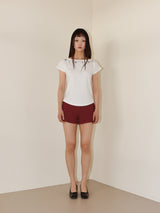 STRIPE JERSEY SHORTS (RED)