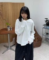 Of Waffle Henley Neck Hoodie