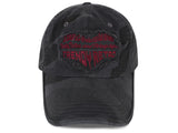 CAMO DAMAGE EMBROIDERY BALL CAP