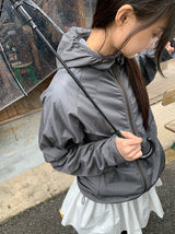 [unisex]クハン フード ウィンドブレーカー ジャンパー