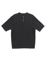 ローボタンヘンリーネックニット（５色）