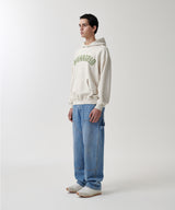 TWILL CUT OFF APPLIQUE HOODIE