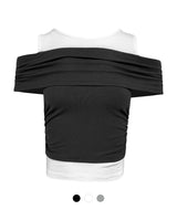 Twist Off Shoulder Top