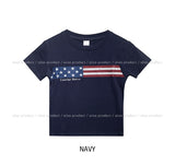 ミゴヴィンテージスター&ストライプクロップ半袖Tシャツ