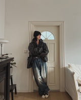 Dean Tiger Balloon Denim Pants