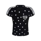 スターパターンラブリークロップTシャツ 232491288
