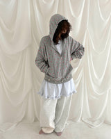 Blooming Hoddie Zip Up