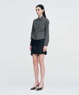 DOZI - Pinched Unbalance shirt _ GREY