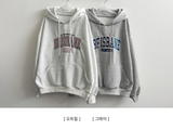 Juno Brisbane Embroidery Lettering Overfit Hoodie